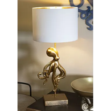 LAMPA STOŁOWA OCTOPUS GOLD 30,5X64,5 cm